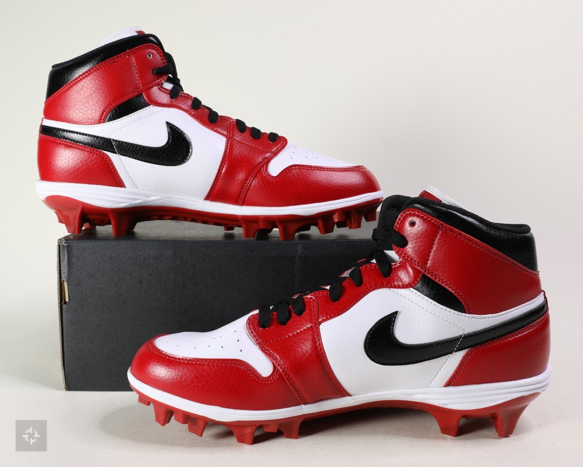 Nike Jordan 1 Mid Force Savage Chicago Football Cleats Size 10-13
