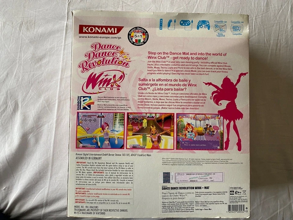 Dance Dance Revolution Winx Club + Dance Mat SEALED Nintendo WII PAL UK Espana - Image 2 of 4