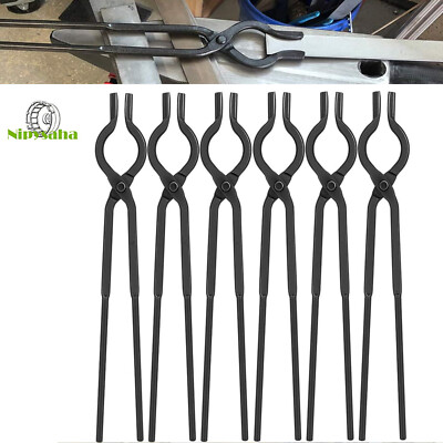 V Bolt Tongs Set Blacksmith Forge Tong Set Knife Making Tongs Set 3/8 1/2 5/8''