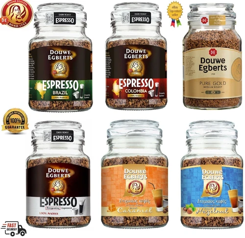 DOUWE EGBERTS Instant Coffees Available In 6 Flavors 100gr Per Jar