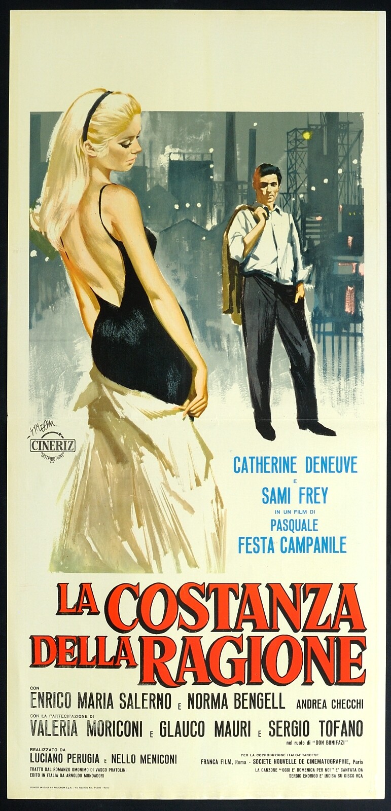 Locandina originale film La costanza della ragione (1964) - Regia di Pasquale Festa Campanile