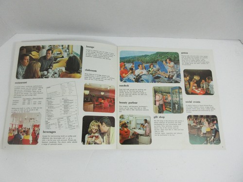 1973 Holland River Line Rhine Cruises promo travel brochure M.v. Pearl & Emerald - Imagen 3 de 8