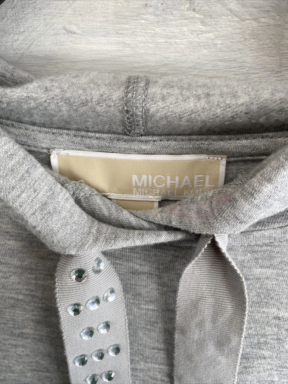 Felpa con cappuccio Michael MICHAEL KORS Basics maglia L Pearl Heather
