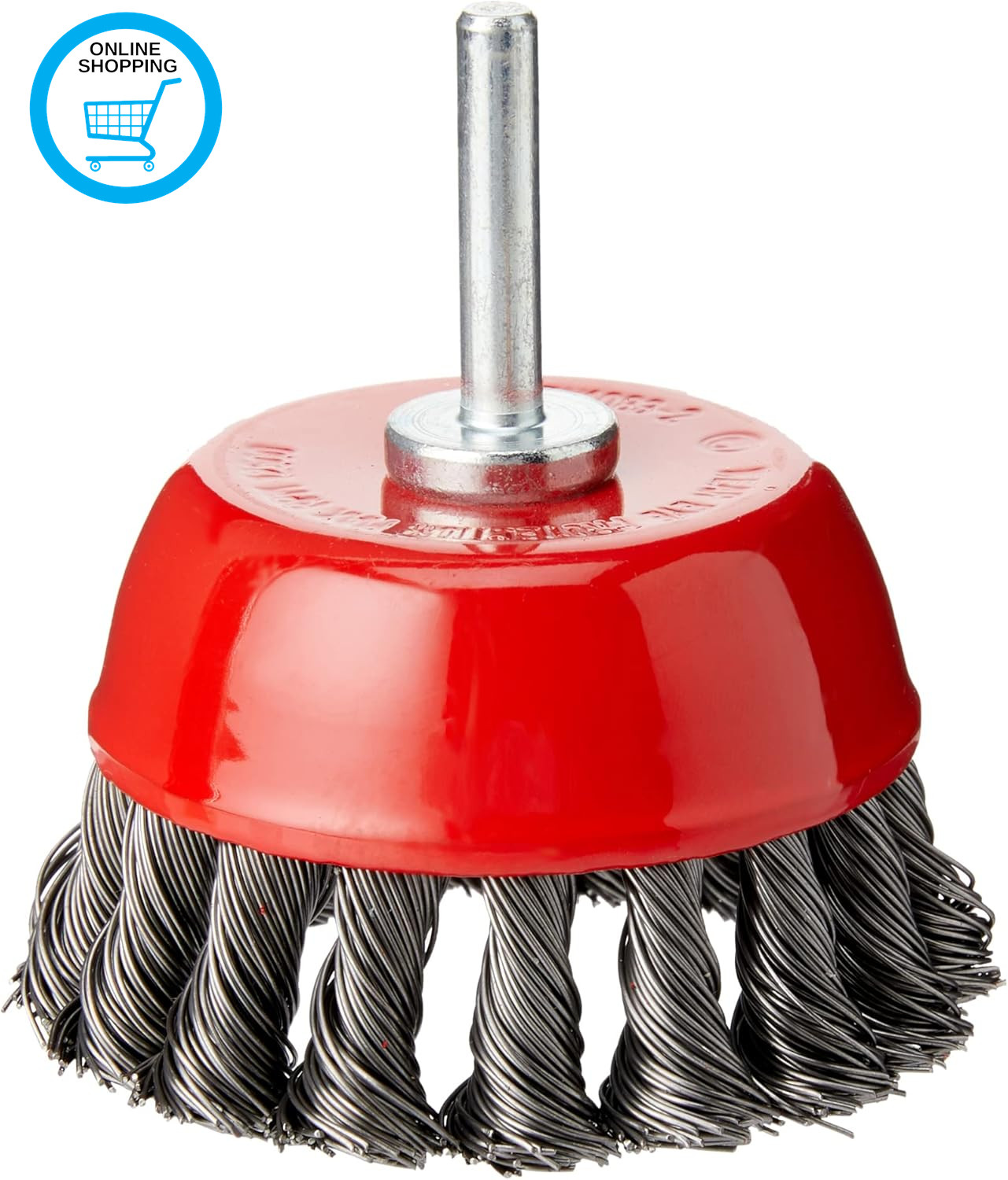 244983 Rotary Steel Twist-Knot Cup Brush 75 Mm