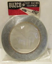 Buzco No. 705 Aluminum Slot Car Track Tape 180 Foot Roll 1960s MIP