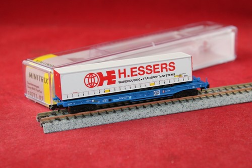 Minitrix 18711-02 SNCB Taschenwagen"H.Essers"/Neu/OVP | Condition: Neu