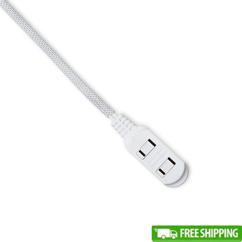 10 Ft 3 Outlet Light Duty Extension Cord Power Strip Indoor Use Reliable Utility