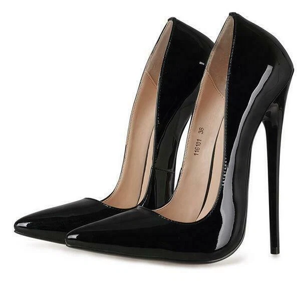 Sexy leather best sale heels