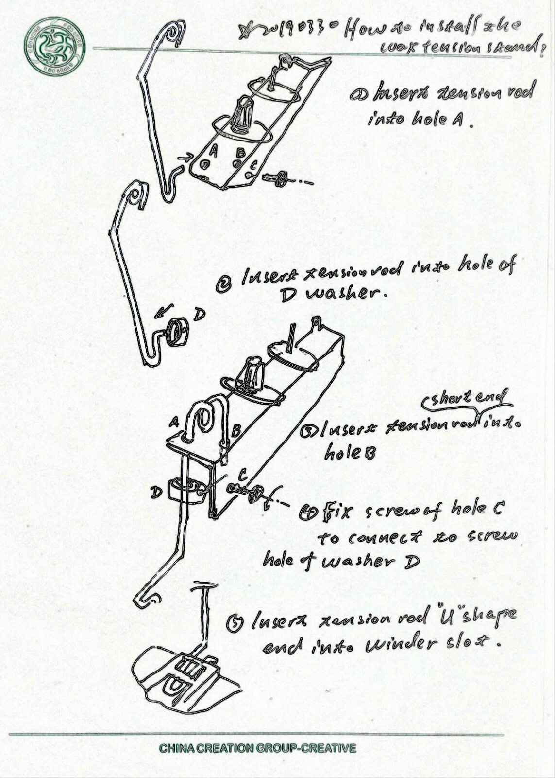 Yarn Wax Stand & Tension Unit for Wool Winder of Brother Singer