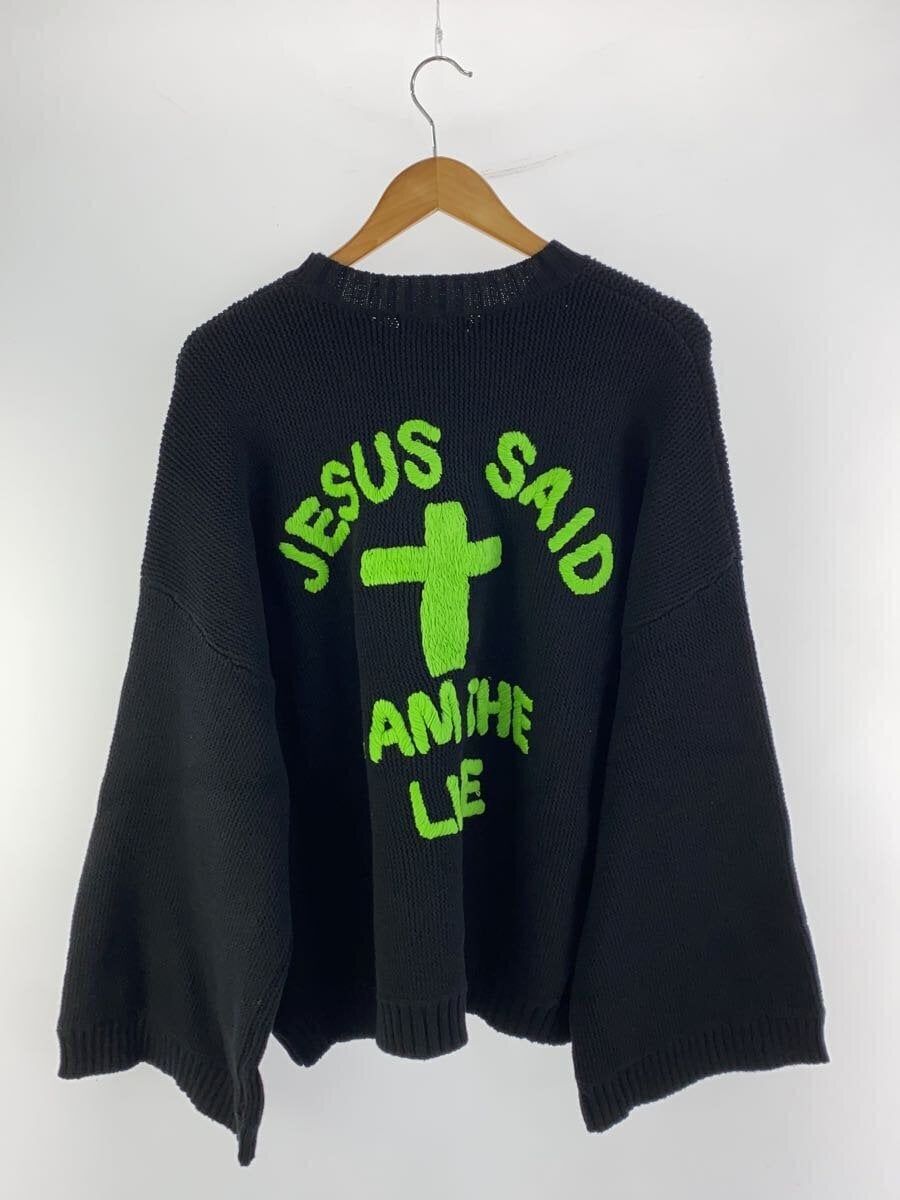 TTTMSW knit sweater 23SS SMILE OVER SIZE M COTTON Black TTT TTTMSW knit sweater 23SS SMILE OVER SIZE M COTTON Black TTT