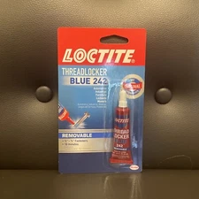 Loctite  Heavy Duty Threadlocker, 0.2 oz, Blue 242, Single, Free Shipping!