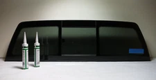Fit 1988-1999 Chevy Pickup 1500 2500 3500 Manual Slider Rear Glass Window+2 Glue