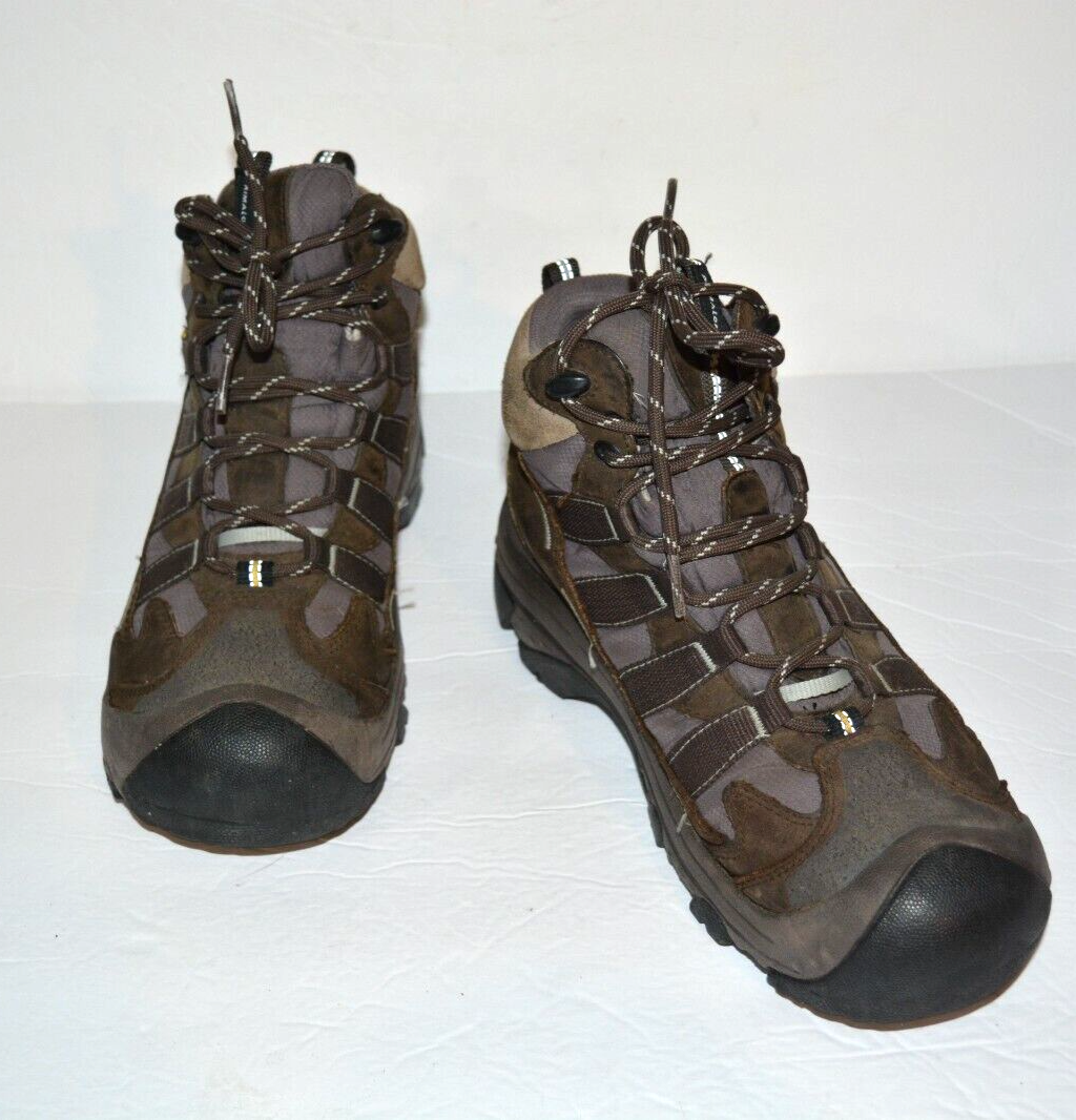 KEEN STIVALI DA TREKKING WALKING TRAILS MID IN PELLE MARRONI TAGLIA 8 5 * EUC