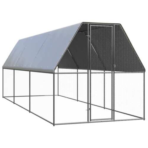 Outdoor Hühnerkäfig Verzinkter Stahl Hühnerstall Käfig mehrere Auswahl vidaXL - Bild 55 von 70