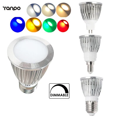 Dimmbare 12W GU10 E27 LED-Strahler COB-Glühbirne Bunte weiße Lampe Hohe Leistung - Bild 1 von 4