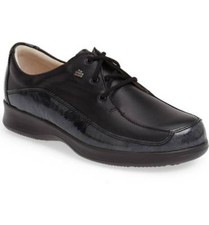  335 shoes FINN COMFORT Acapulco 2489 Black Leather Oxfords SZ 6.5 W/UK 4