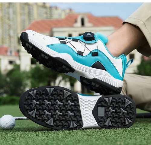 Men's Professional Golf Shoes Breathable Outdoor Non-Slip Golfer Racing Sneakers - Picture 12 of 15