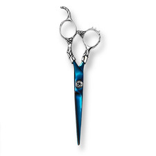 7.25" Professional Hair Cutting Scissors Japanese Steel Blue Dragon Barber Shear