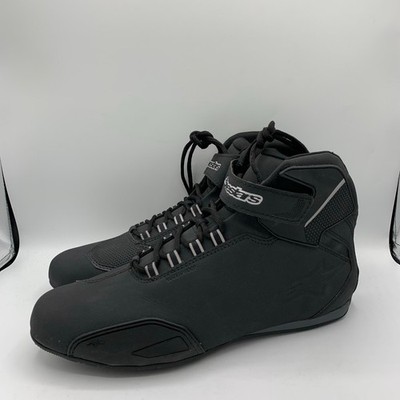 Alpinestars Sektor Waterproof Shoes Mens Size 11.5 Black Racing Motorcycle