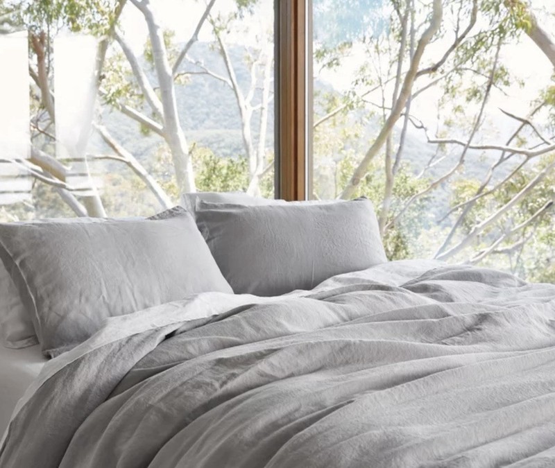 Parachute Home Linen Duvet Cover King/Cal King - Fog