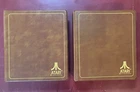 Lot of 2 Vintage ATARI 2600 Game Cartridge Storage Binder Holder Organizer Cases