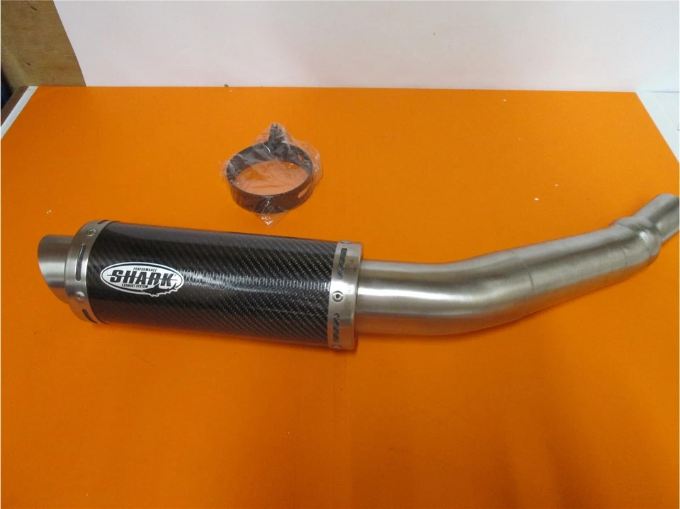 Shark Auspuff Factory Kawasaki Z 750 mit Kat ab Bauhjahr 2007 Carbon - Bild 3 von 4
