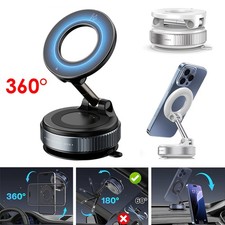 Vacuum Magnetic Car Phone Holder Hands-Free Adjustable Suction Cup Phone Mount