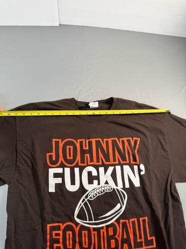 Cleveland Browns Shirt Mens XL Brown Orange Johnny Manziel Football - Picture 6 of 9
