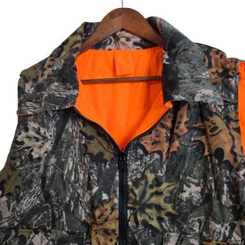 Northwest Territory Mens Reversible Hunting Vest Camouflage Large Orange L - Picture 2 of 11