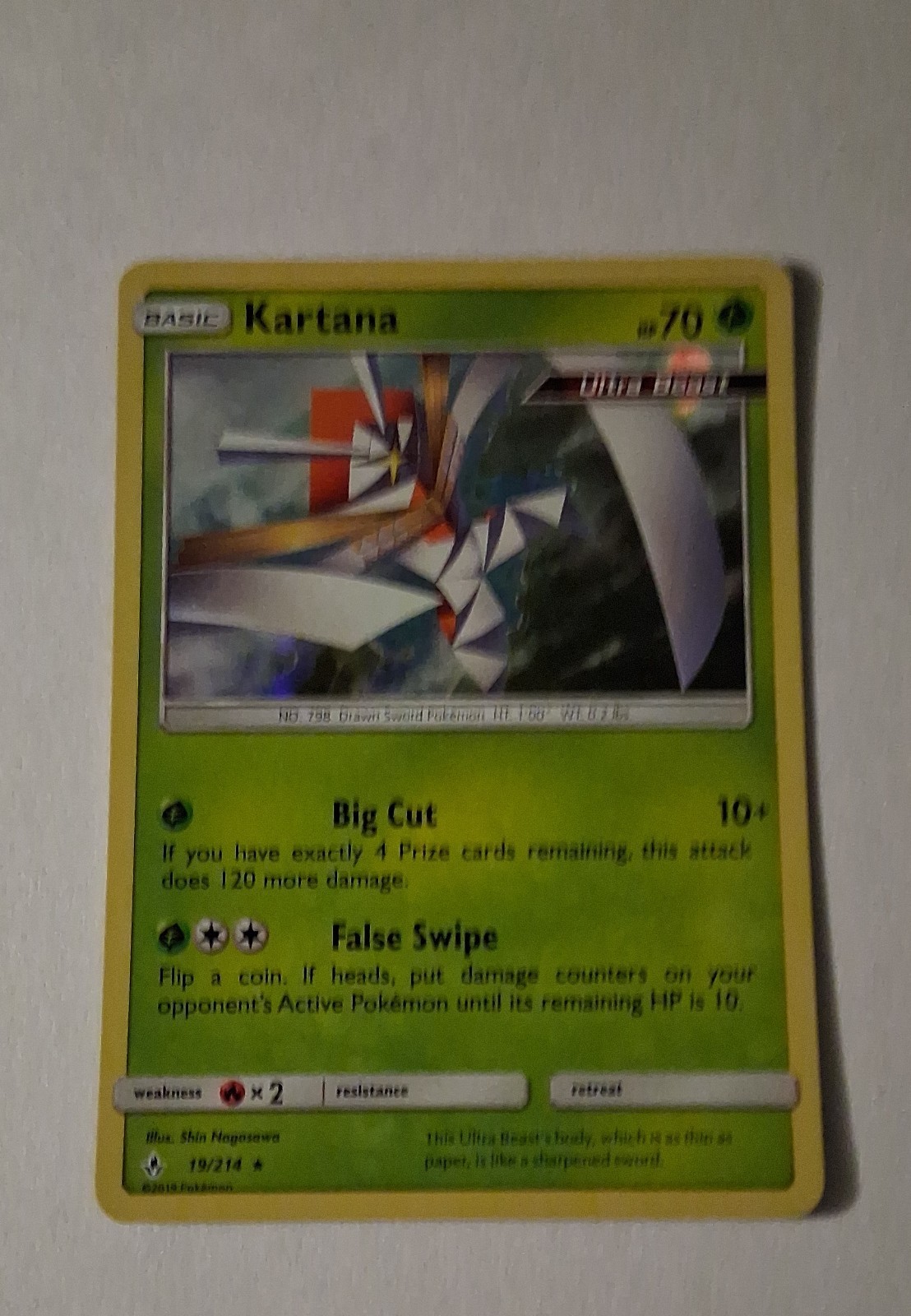 Kartana 19/214 Sm-Unbroken Bonds Holo