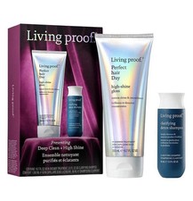 Living Proof Deep Clean High Shine Full Size Perfect High Shine Gloss NIB