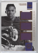2016 Panini Encased Rookie Triple Memorabilia 18/49 Chris Moore #2 gn1