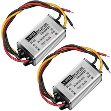 2 Pcs Dc 24v to 12v 2a 24w Step Converter Voltage Reducer Regulator Down Wate...