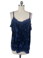 No Boundaries Y2K Crushed Velvet Babydoll Camisole Top Womens 2XL NWT Whimsigoth