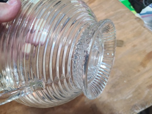 Cuenco para servir Anchor Hocking Manhattan vidrio transparente acanalado 9" - Imagen 3 de 3