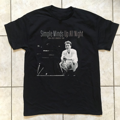 NEW Simple Minds - Up All Night T Shirt Black All Size S-5XL BB426