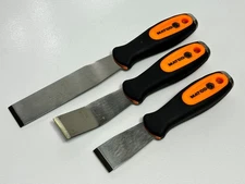 Matco Tools 3 Piece Heavy-Duty Scraper Putty Set, Orange / Black Grip