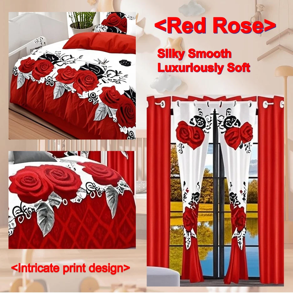 Juego de cama colcha 9 piezas con cortinas matemáticas Queen King Cal King Size Foto 4 de 4