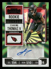 Starling Thomas V 214 RC Rookie Ticket Auto 2023 Panini Contenders Cardinals