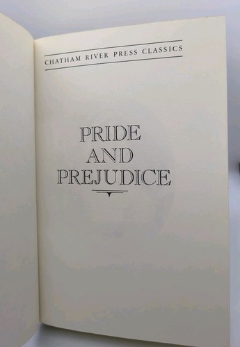 Pride and Prejudice Hardcover Book Leather Chatham River Press 1983 - Very Good - Imagen 6 de 8