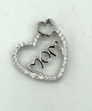 925 Sterling Silver Pendants for Necklace Hearts Mom Sisters New