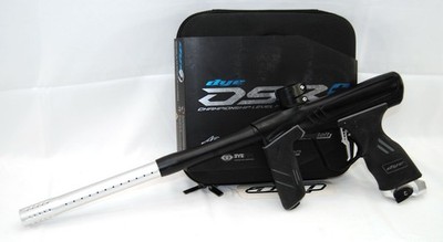 Used Dye Paintball DSR+ Marker Silver Night Black/Silver Electronic