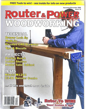 ROUTER POWER WOODWORKING November 2008 Issue Tips Projects Guide Magazine MINT