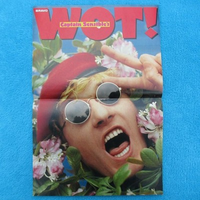 Captain Sensible WOT! POSTER BRAVO 2 Seiten