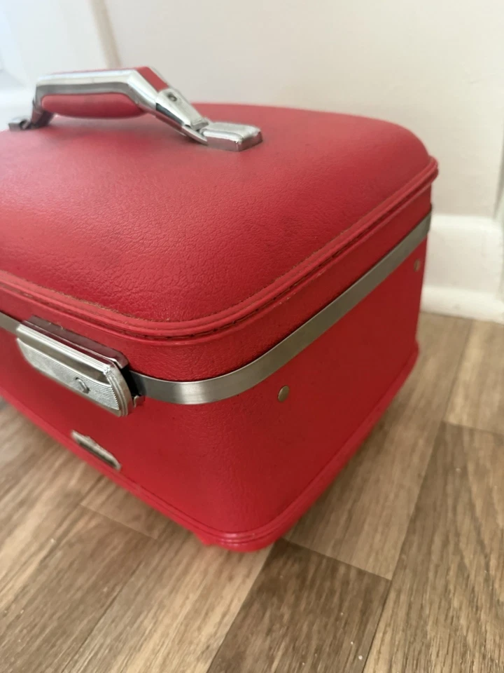 Винтажный American Tourister красный макияж «Тиара» багаж поезд чехол - Изображение 4 из 4