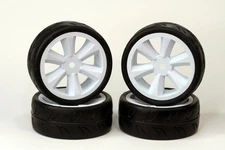 GRC124GTW  USGT Tire on GT Spoke White wheel set of 4 NonBelted