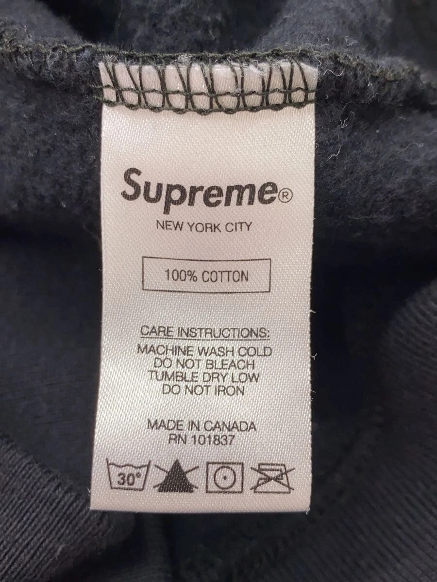 Supreme Felpa con Cappuccio 19AW COP CAR Felpa con Cappuccio L Cotone Nero Usata