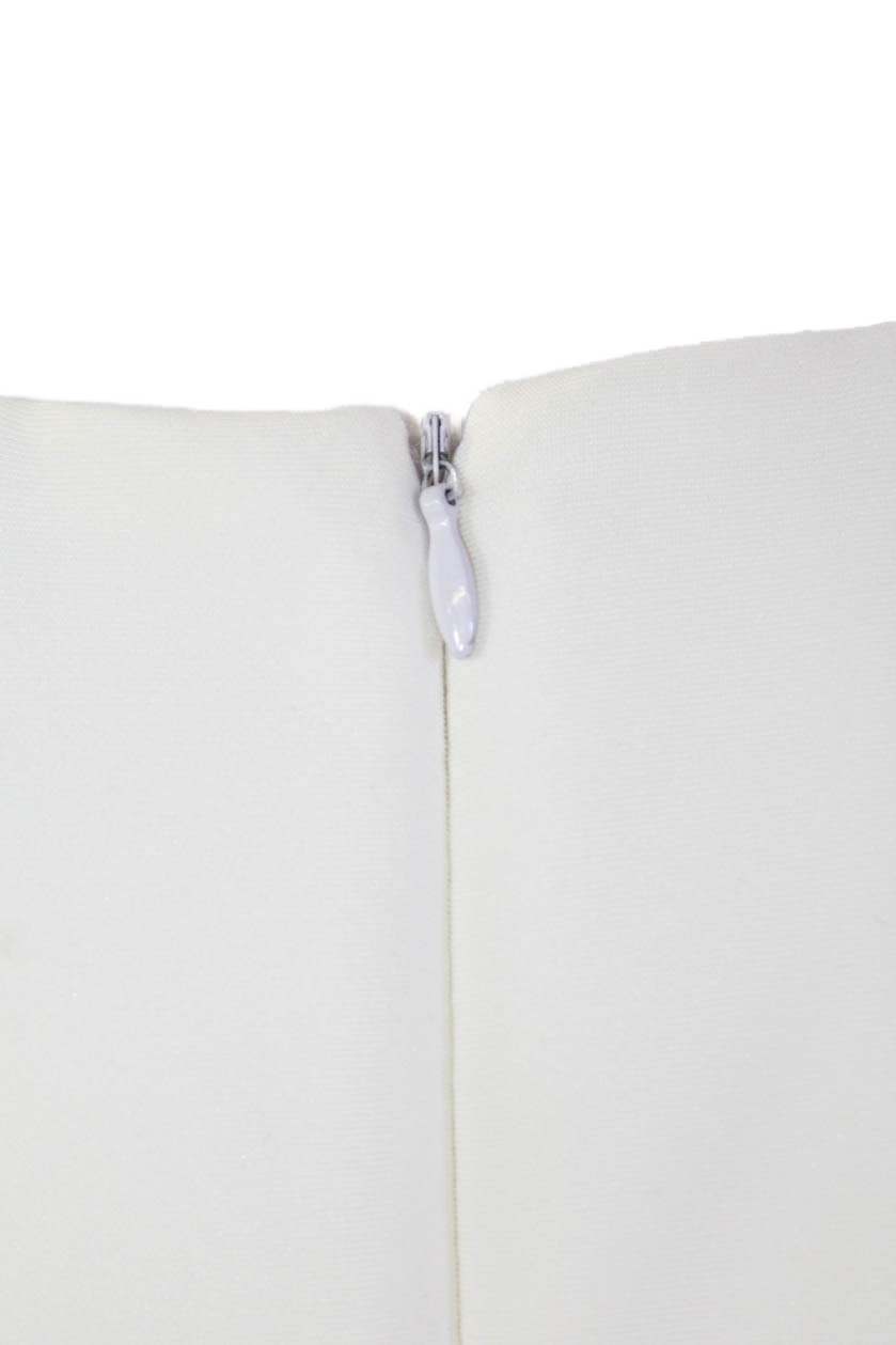 Calvin Klein Womens Floral Print Pleated Scoop Neck Dress White Combo Size 8 thumbnail 4