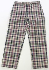 Rare VTG POLO RALPH LAUREN Tartan Check Plaid Trousers Pants 90s Christmas SZ 35