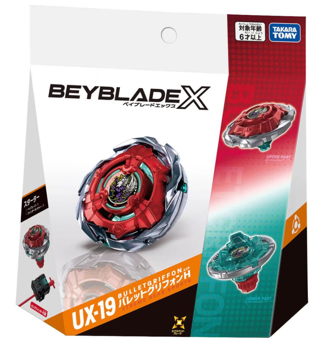 Takara Tomy Beyblade X UX-19 Bullet Griffon H Starter Set Japan